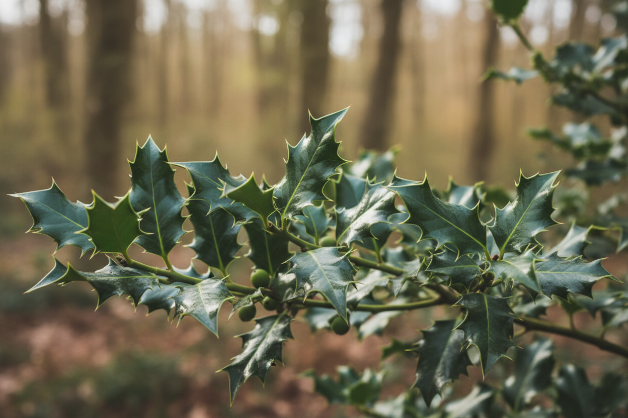 Ilex Stechpalme stachelige Blätter immergrün Beeren winterhart Malsch Rastatt Baumschule Kurrle
